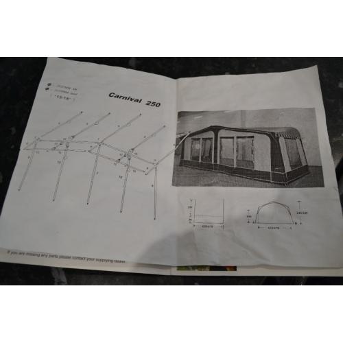 Full-sized caravan awning (used once)