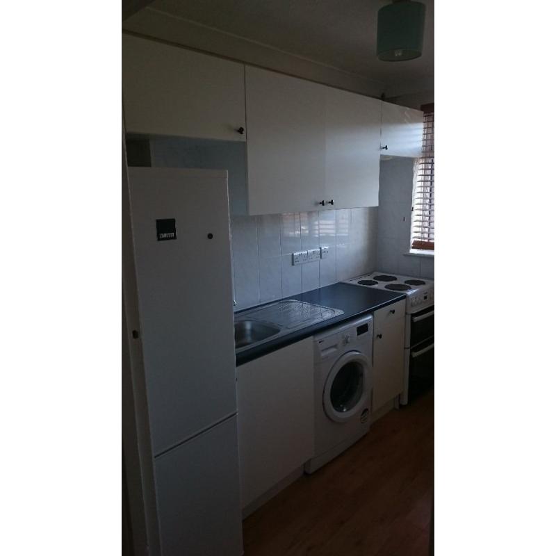 Ikea kitchen units, sink, fridge,electric cooker(2 years old)
