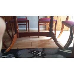 Lovely Dining Table With Six Chairs
