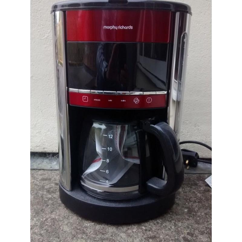 Morphy Richards coffee machine with timer