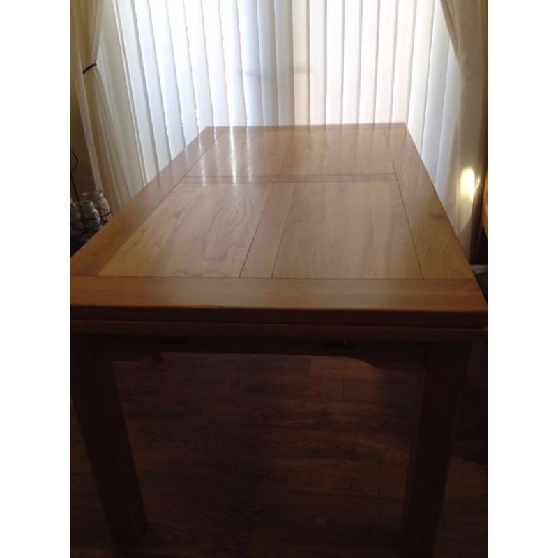 Extending Solid Wood Dining Table