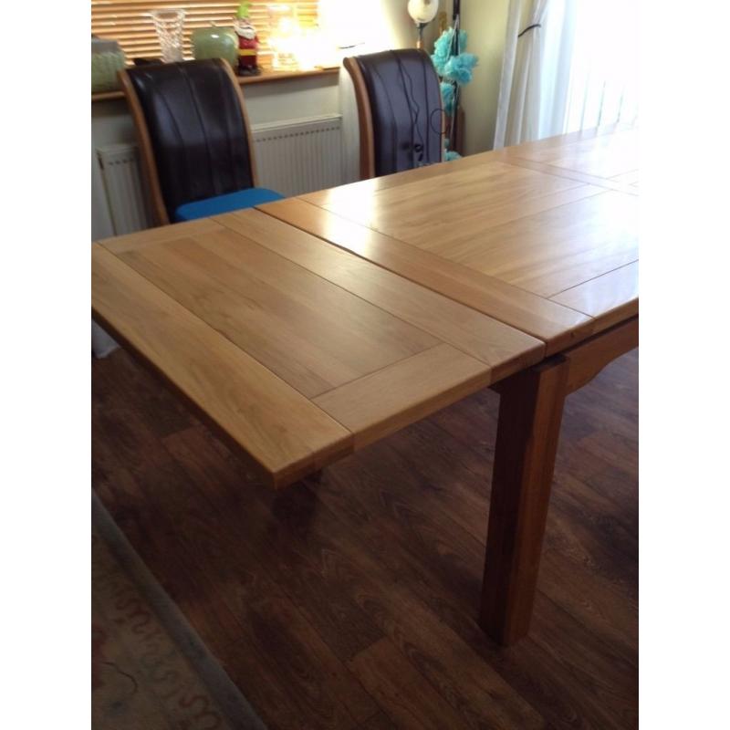 Extending Solid Wood Dining Table