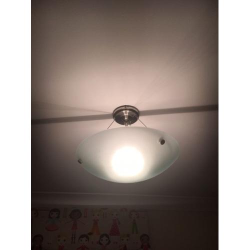 Modern frosted light fitting
