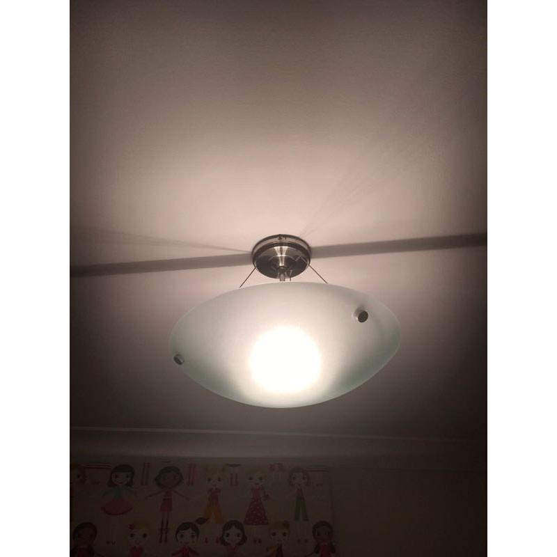 Modern frosted light fitting
