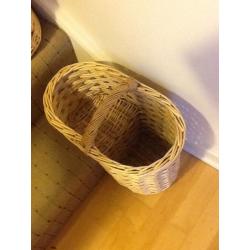 Wicker stair baskets - storage
