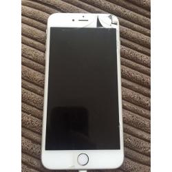 APPLE IPHONE 6 plus - cracked screen works perfectly. 16GB