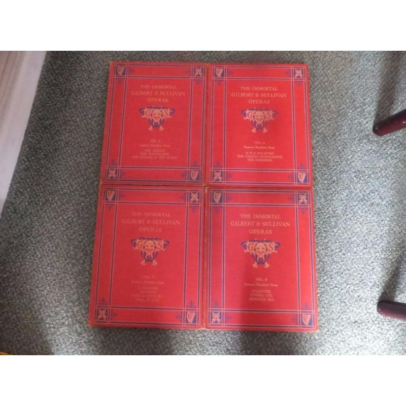 the immortal gilbert and sullivan opera (4 hardback books)