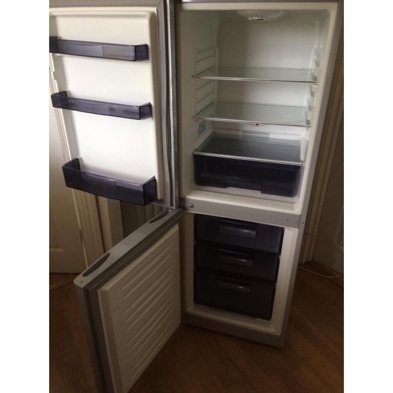 SWAN silver fridge freezer