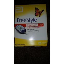 Freestyle Freedom lite blood glucose monitoring system