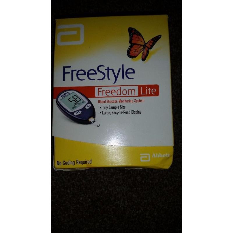 Freestyle Freedom lite blood glucose monitoring system