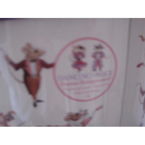 EMMA BRIDGEWATER DANCING MICE TIN WASTE PAPER BUCKET PIN