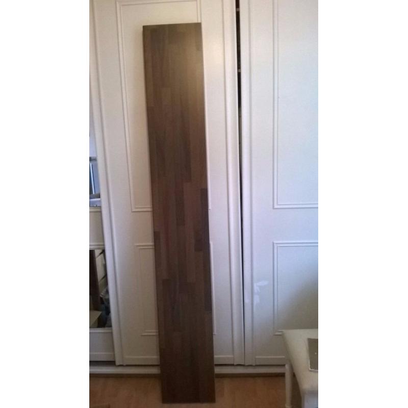 38mm B&Q Walnut Butchers Block Laminate Round Edge Kitchen Worktop Offcut