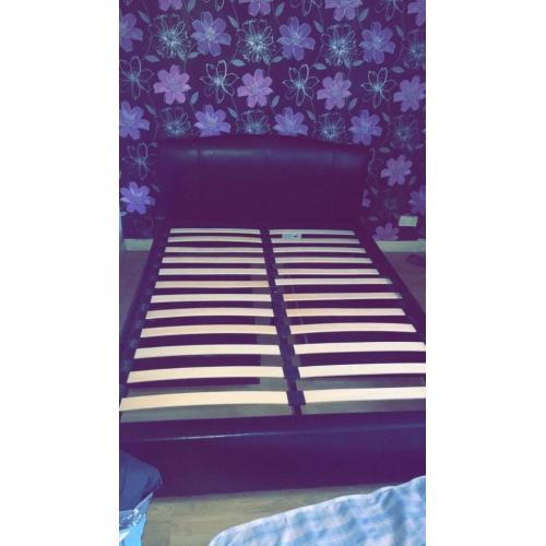 Leather double bed free