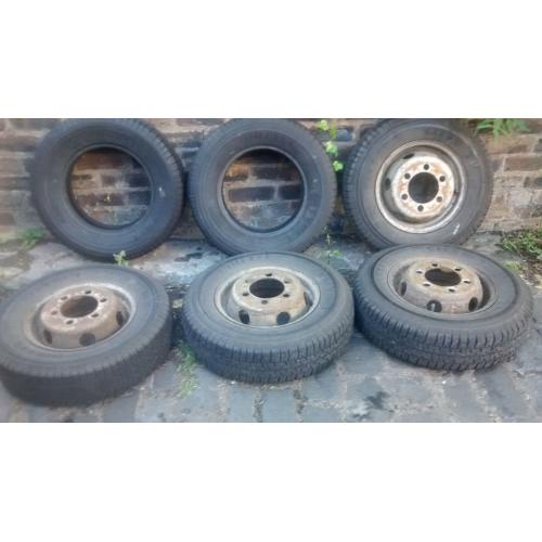 LDV CONVOY PILOT TRANSIT SPRINTER 185/80 R14 6off nearly new tyres