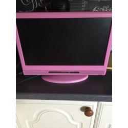 Pink DVD combo TV for spares or repairs