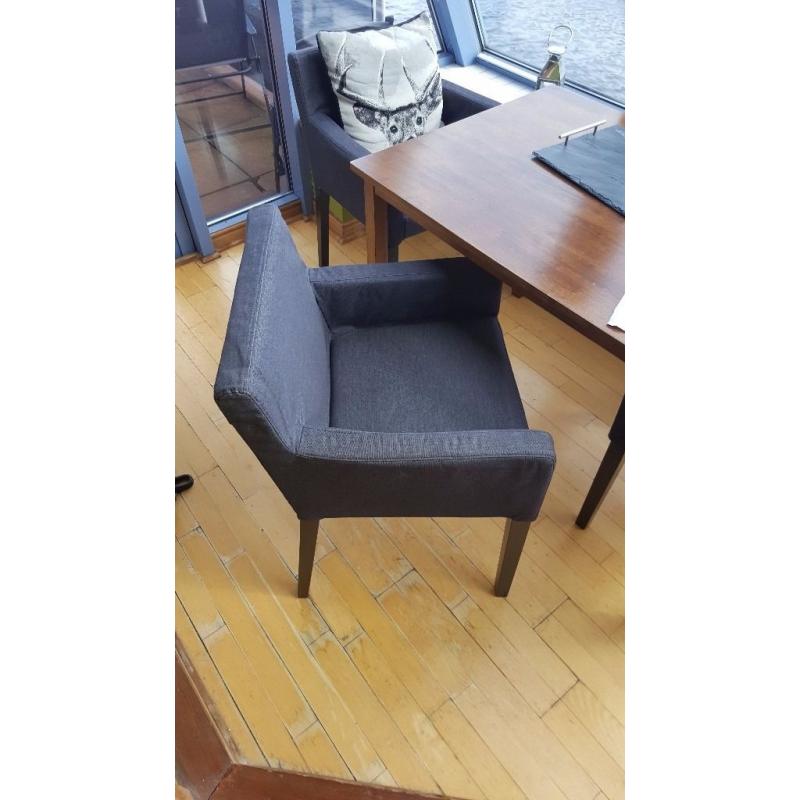 2 armchairs / dining chairs