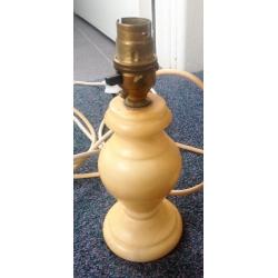 MID CENTURY VINTAGE PAIR OF TABLE LAMP BASES (rewired 2009) approx 22cm high