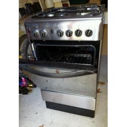 50cm Indesit Silver Gas Cooker. Good condition