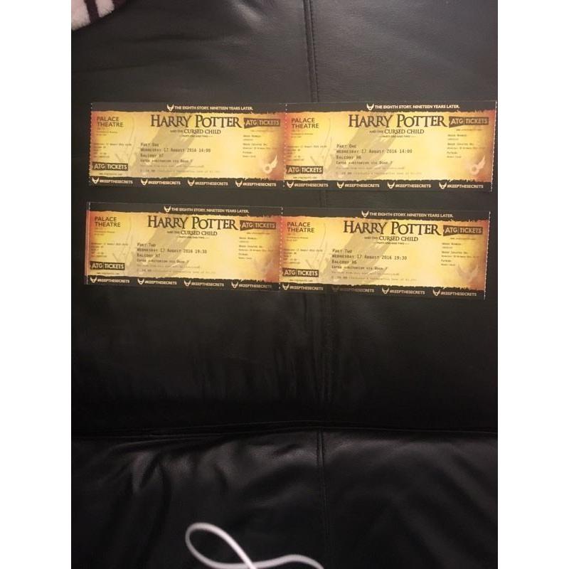 Wed 17th August 2016 Harry Potter and the Cursed Child Part 1 & 2