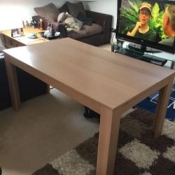 6 seater dining table wooden.