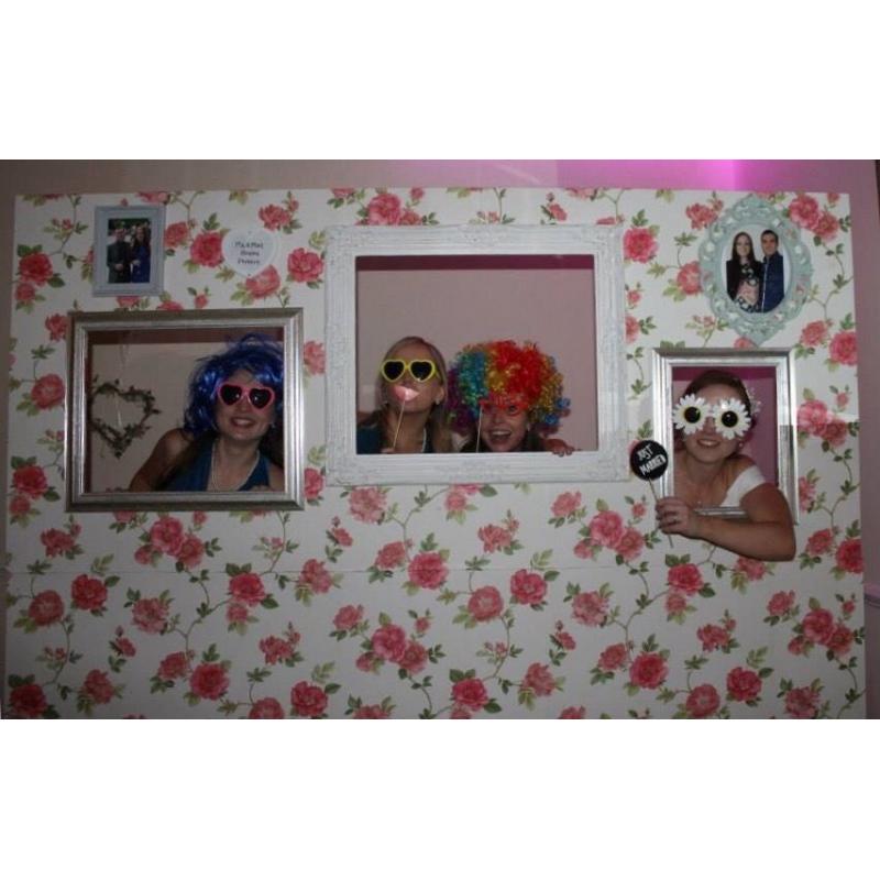 Photo wall/photo booth for wedding or party