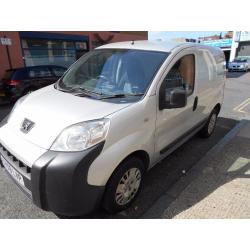 2009 PEUGEOT BIPPER 14 HDI PROFESSINAL AIRCON CD STEREOYEAR MOT SILVER PANEL VAN