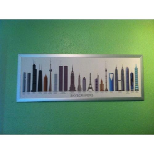 Skyscrapers, framed print