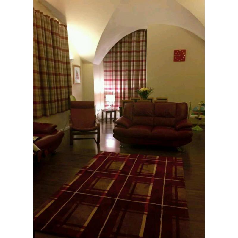 ***Thermal fully lined highland check curtains***