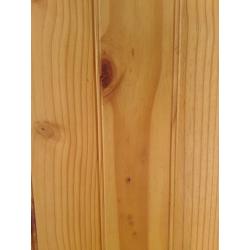 Two solid pine tongue and groove internal doors