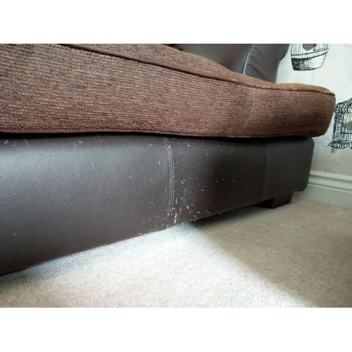 Free 3 seater sofa (leather and fabric)
