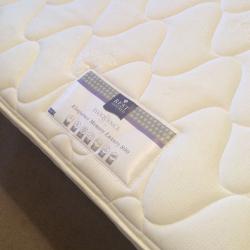 King size bed with two drawers divan & rest assured luxury memory foam matress