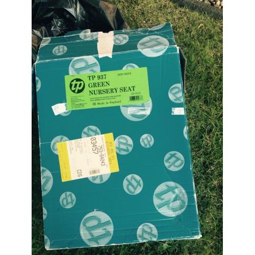 Unused TP green nursery seat