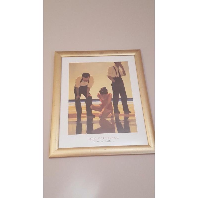 Jack Vettriono four large framed prints