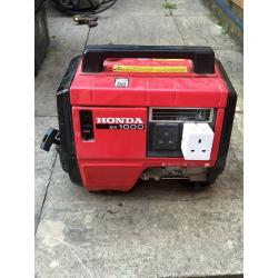 Honda petrol generator ex1000 230 volt