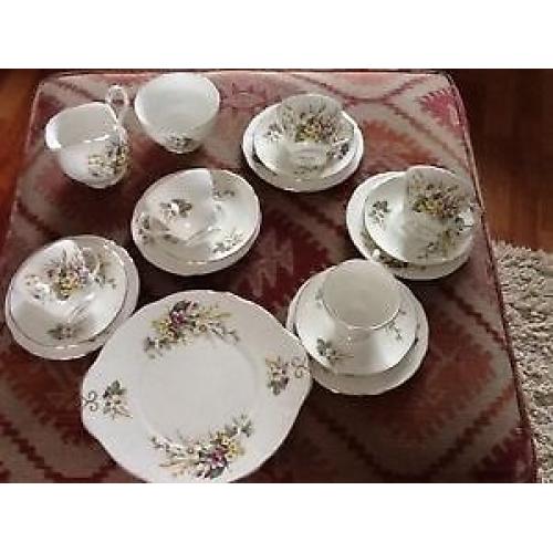 Vintage tea sets various prices, trios also