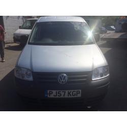 2007 Volkswagen Caddy, starts and drives well, MOT until March 2017, van located in Gravesend Kent,