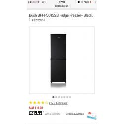 Black bush fridge freezer