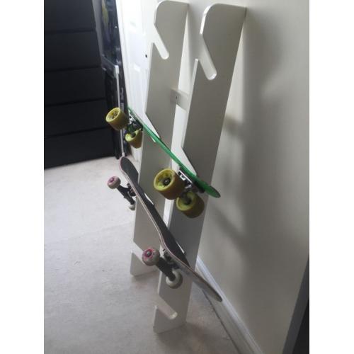 Wall mounted Skateboard Rack