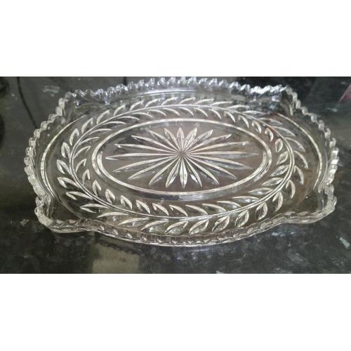 Glass dressing table dish