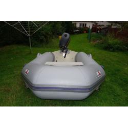 Avon inflatable boat and 4HP Mariner outboard engine, Fishing, sailing, tender