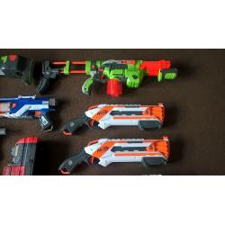 NERF toy gun collection