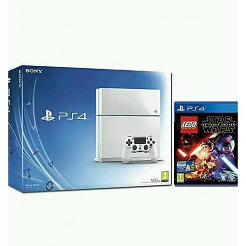 White ps4 brand new sealed with new Lego star wars