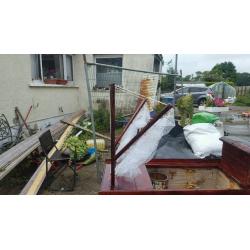 custom built fishing boat flower planter