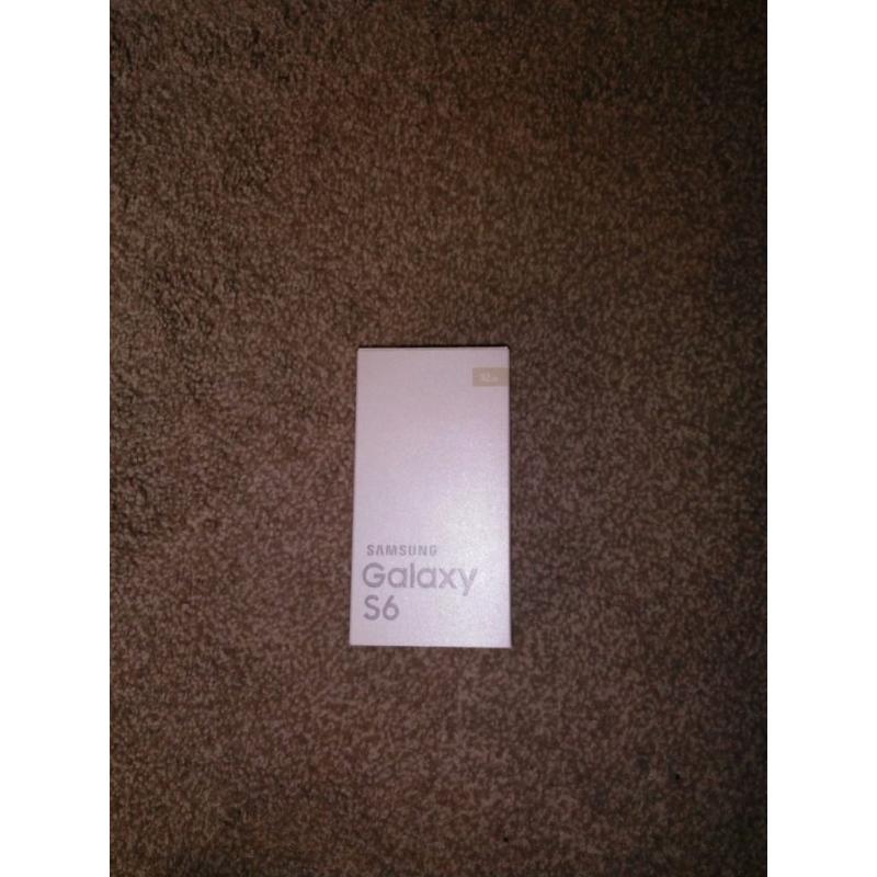 Samsung galaxy s6 gold platinum 32gb bnib never been touched
