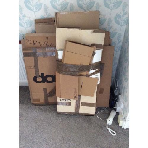 Free cardboard boxes - used for a house removal