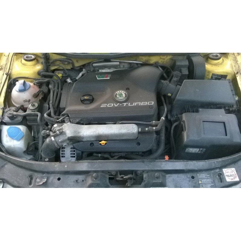 Skoda VRS 1.8T 20v AUQ engine Donor, Spares or repair car, VAG AUQ Conversion parts