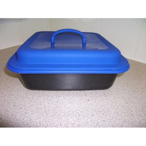 Microwave Grill Pan with Press and a Steamer Lid