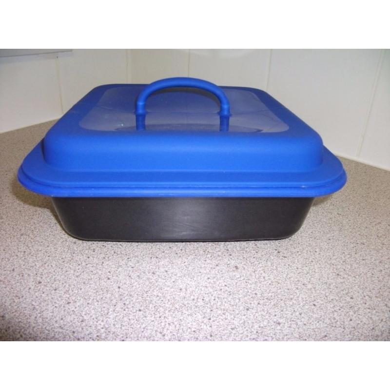 Microwave Grill Pan with Press and a Steamer Lid
