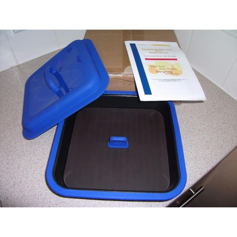 Microwave Grill Pan with Press and a Steamer Lid