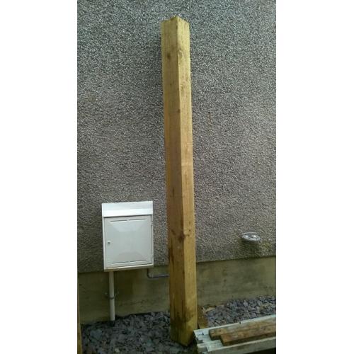 Single length 6" x 6" post 2.4m long